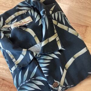 Men's Tommy Baham 100% Silk Hawaiian Shirt Large‎